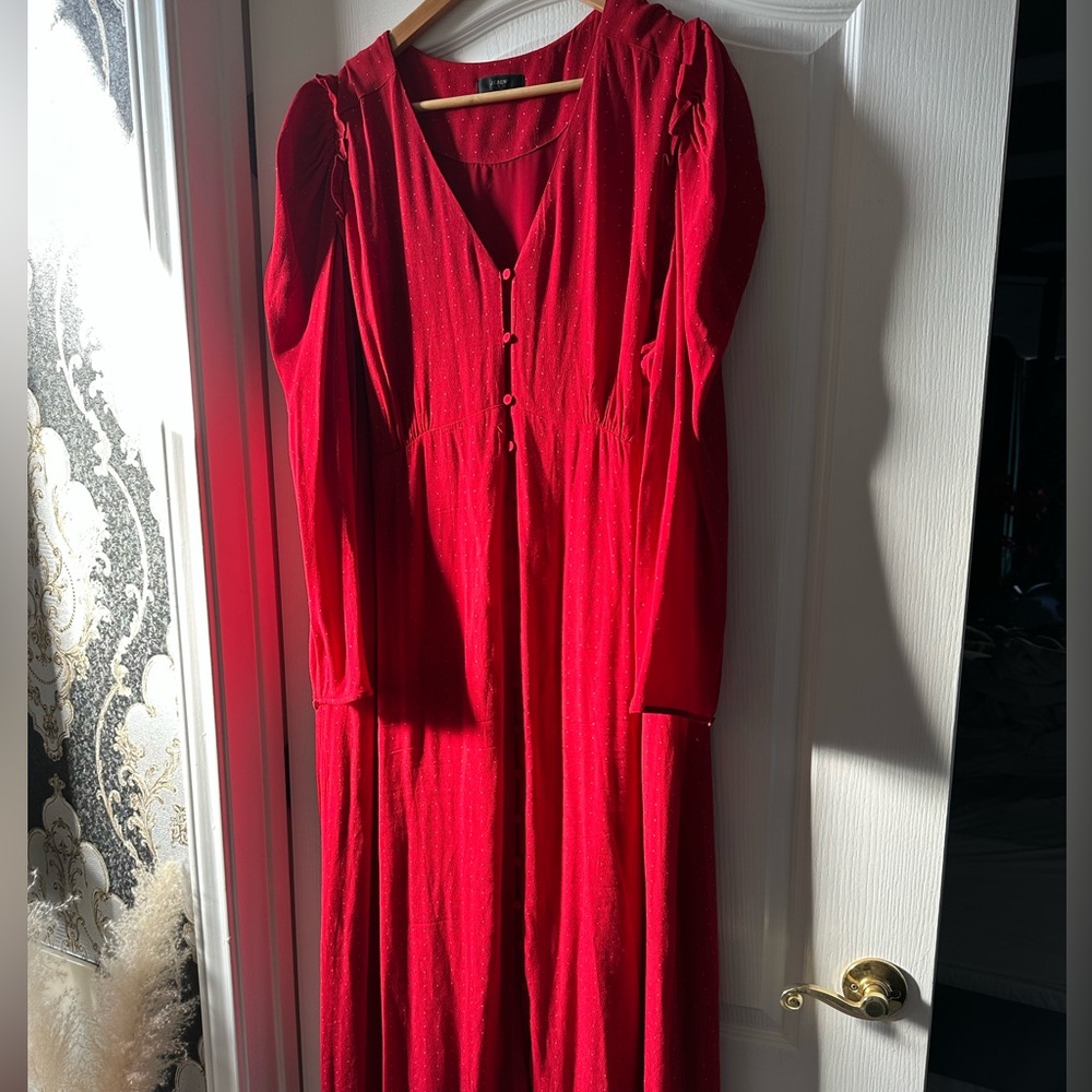 J CREW red❤️ dot print dress ❤️ 2XL